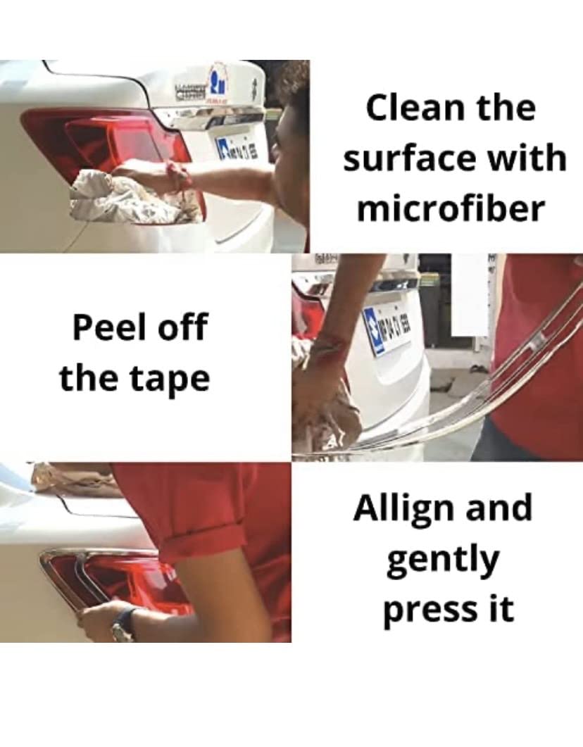 TAIL LIGHT COVER MARUTI SUZUKI SWIFT 2018-2021 (GLOSSY BLACK) (SET OF 2PCS) - Image 2