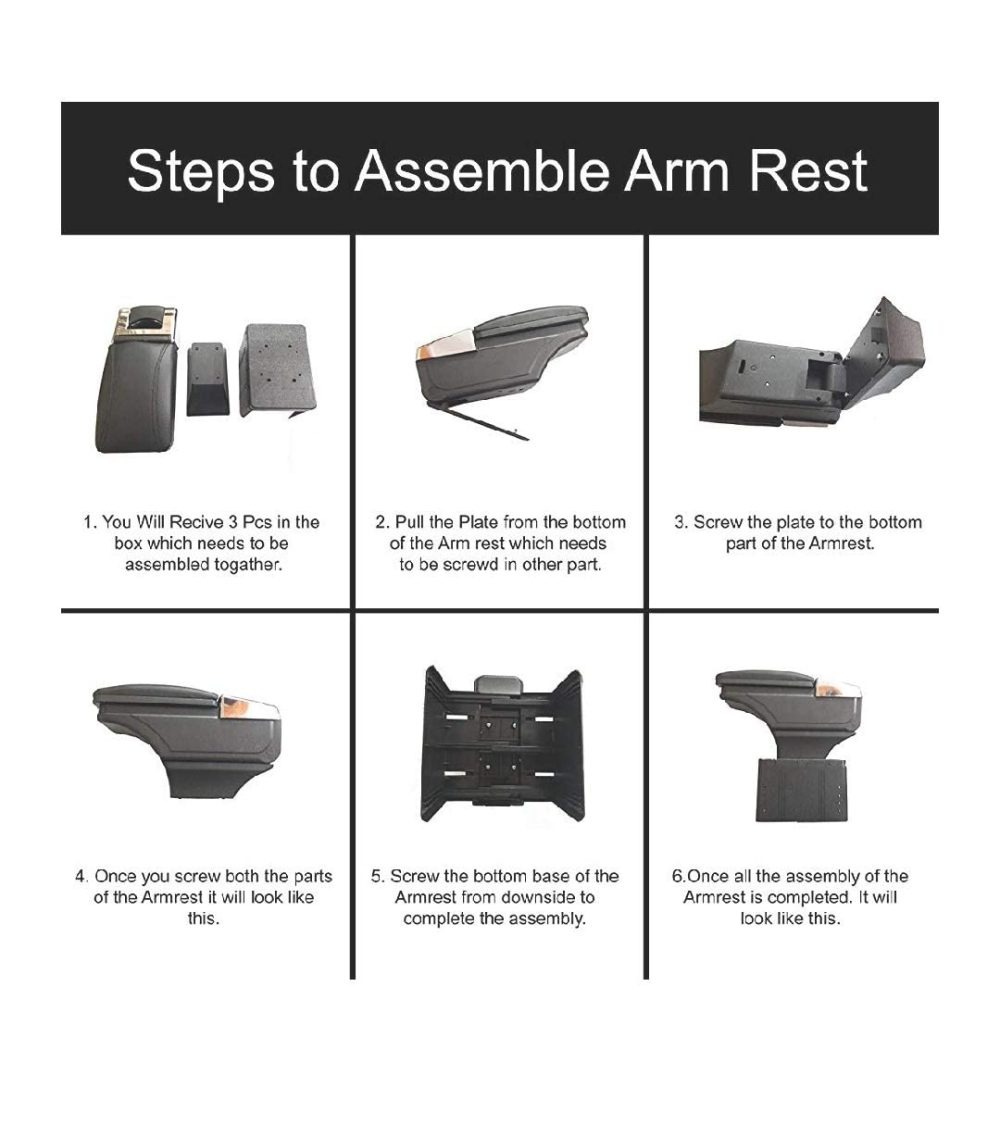 PU Leather AR-01 Car Armrest Console Box - Image 5
